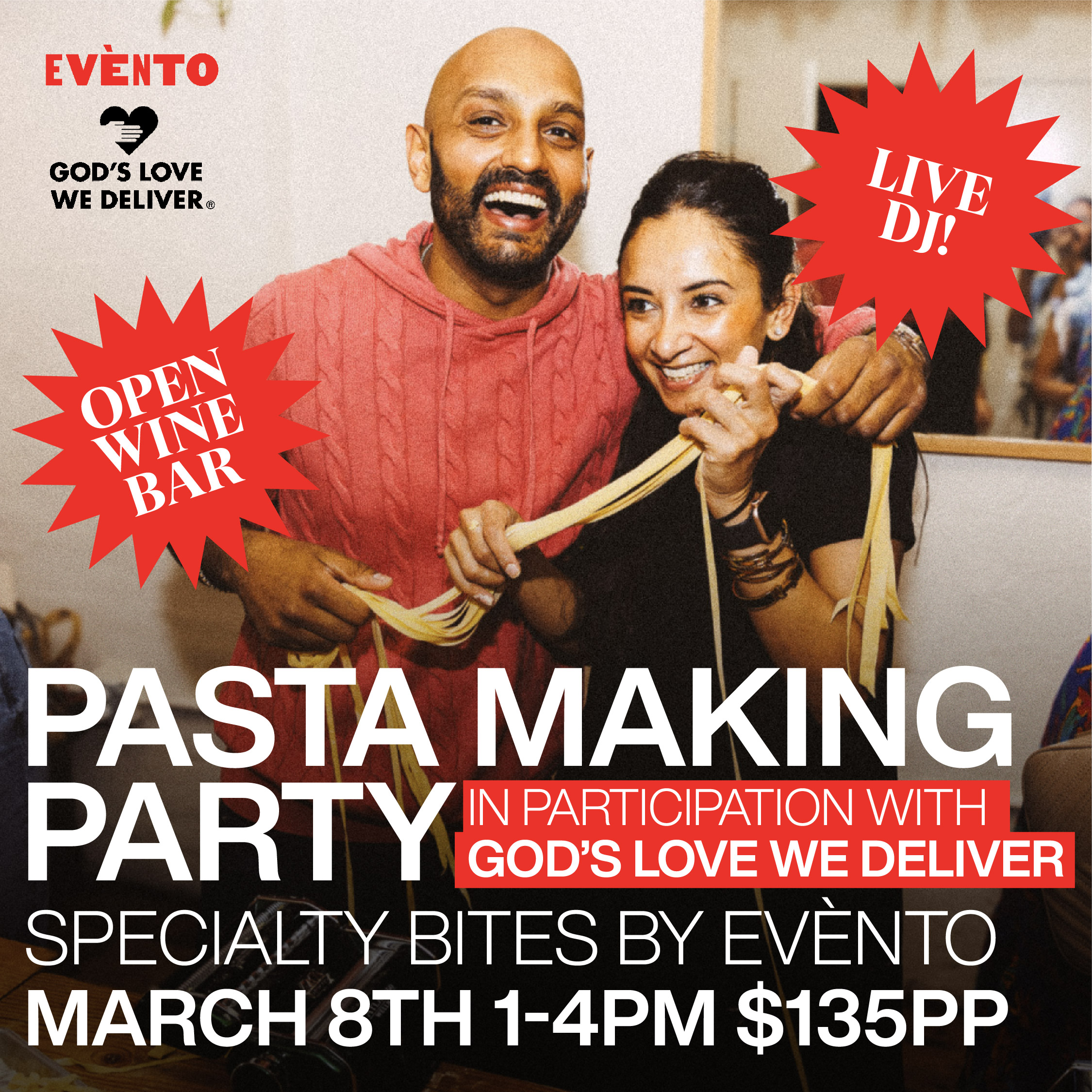 Pasta Making Party For a Good Cause! [MAR 8] - Evento