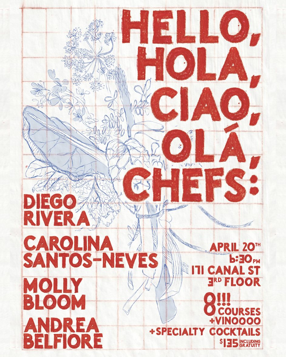 Dinner Pop Up: Hello, Ciao, Hola, Olá!